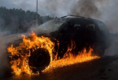 Požar osobnog automobila u Sesvetama