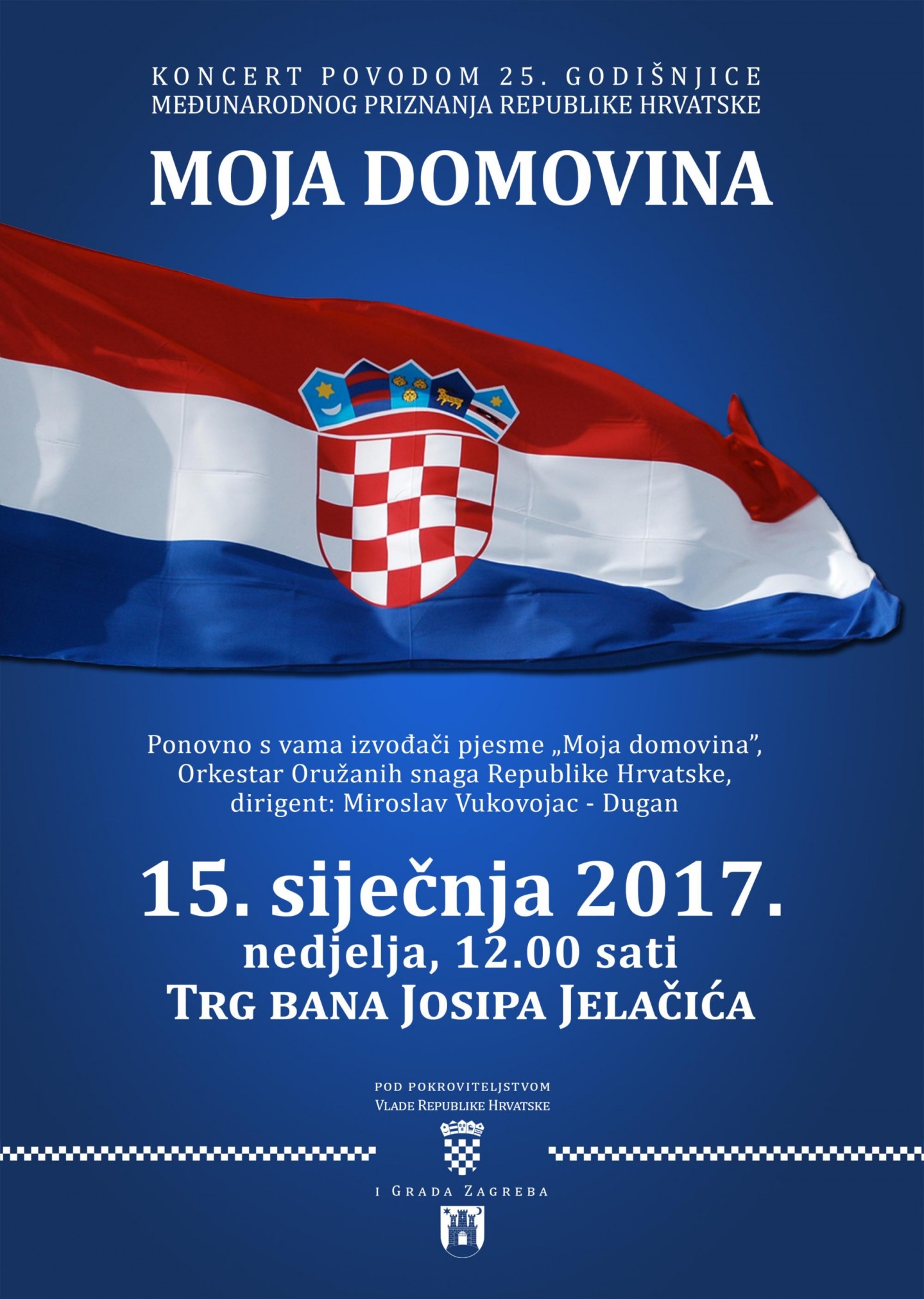 Svečani koncert povodom 25. godišnjice međunarodnog priznanja Hrvatske