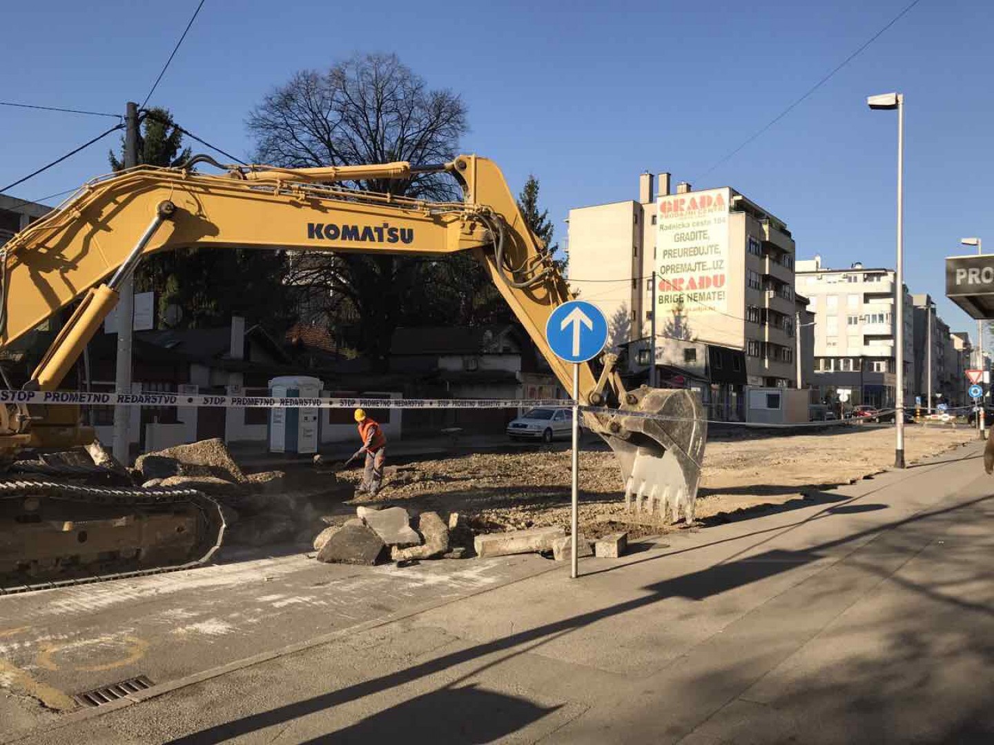 FACEBOOK LIVE Počela je obnova Kranjčevićeve ulice u Zagrebu!