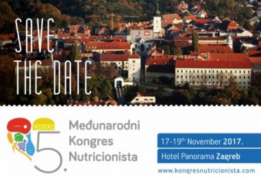 5. Međunarodni Kongres Nutricionista preseljen u Zagreb!