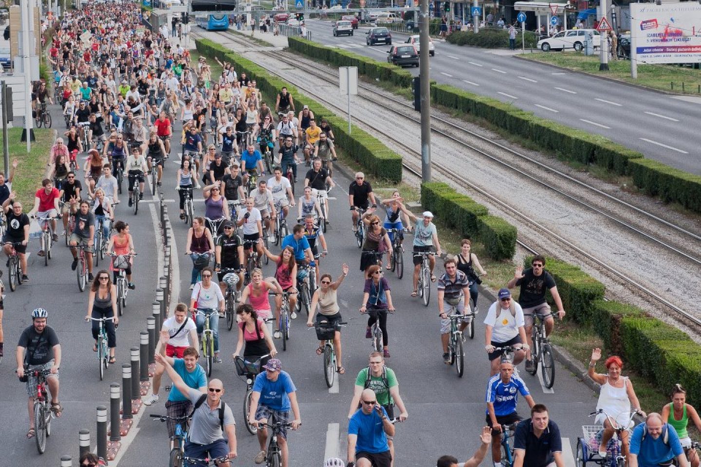 Veliki biciklistički prosvjed u Zagrebu