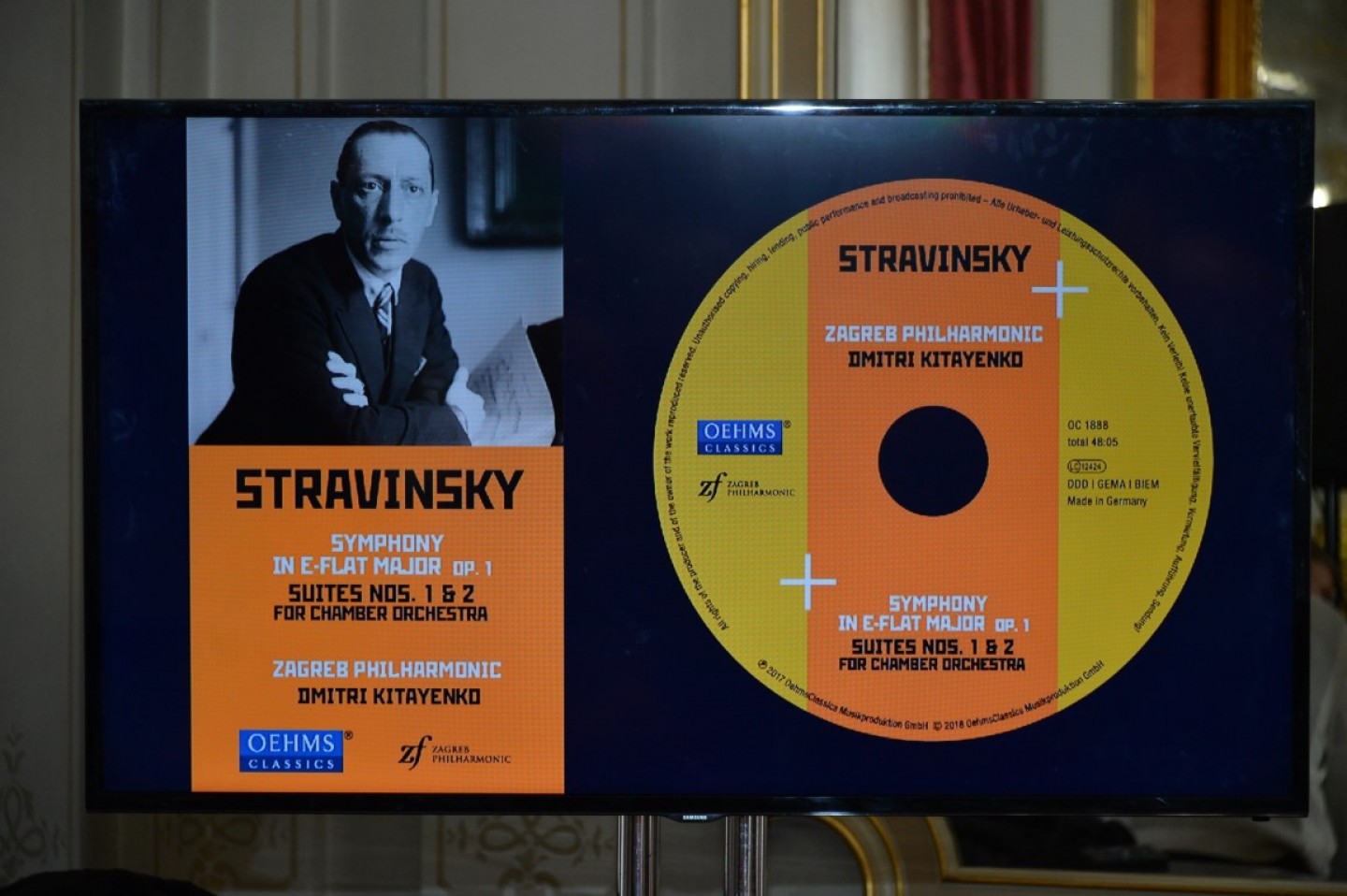 Zagrebačka filharmonija predstavila novi CD sa skladbama Igora Stravinskog