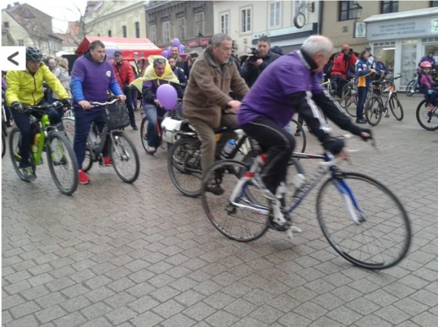 Biciklirali u centru Zagreba u znak podrške osobama s epilepsijom